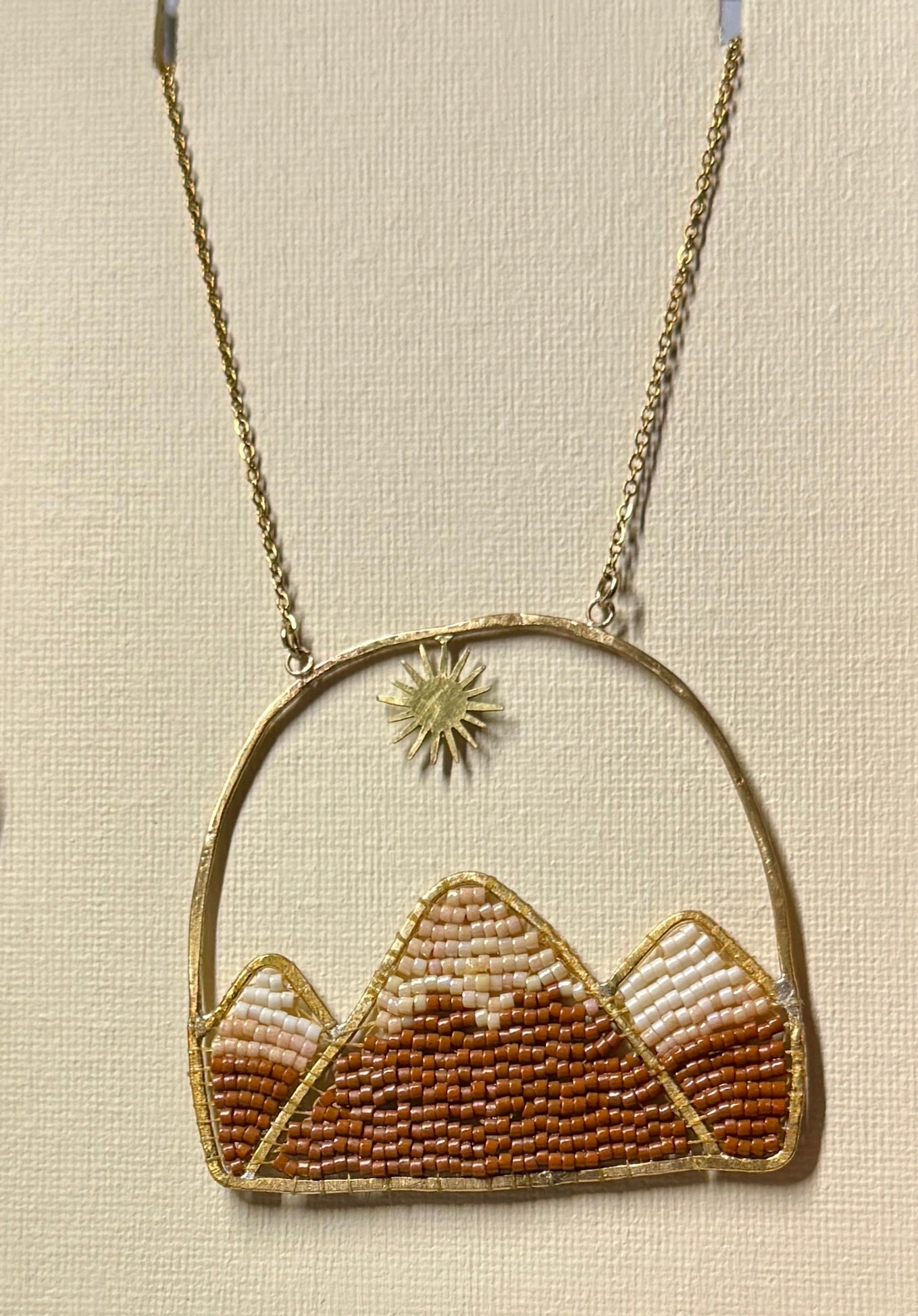 Mountains Beaded Necklace