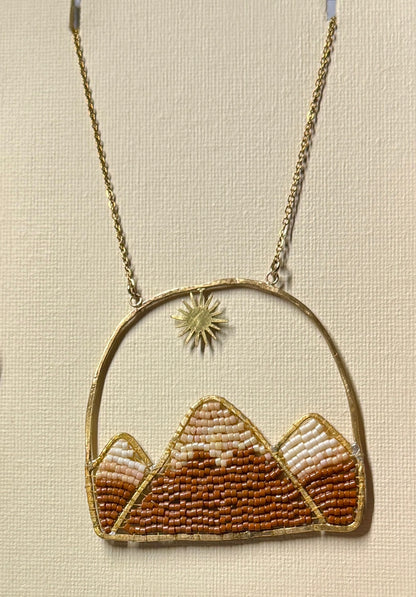 Mountains Beaded Necklace