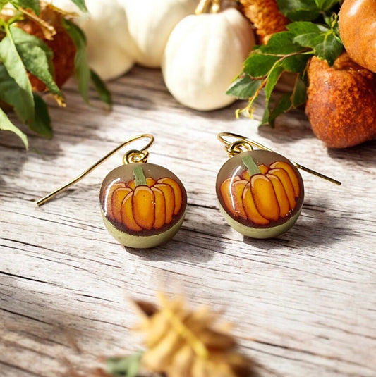 Pumpkin Earrings