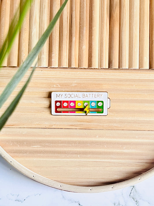 My Social Battery Pin