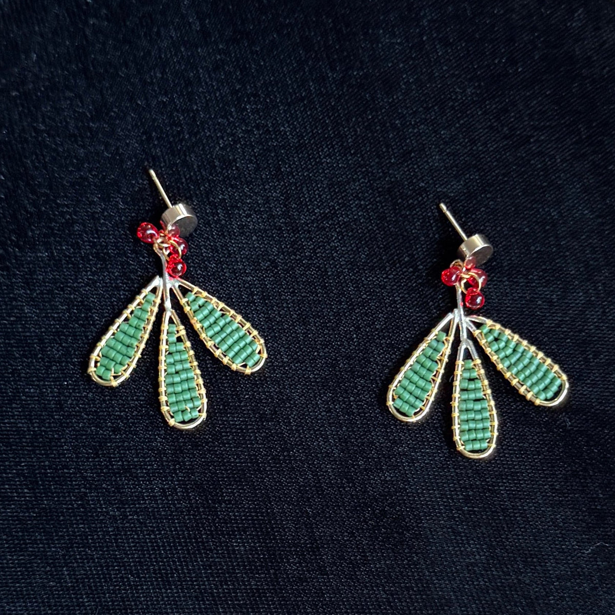 Holly Beaded Earrings