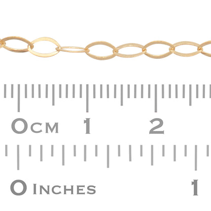 Oval Link Cable Chain Necklace - Gold Filled