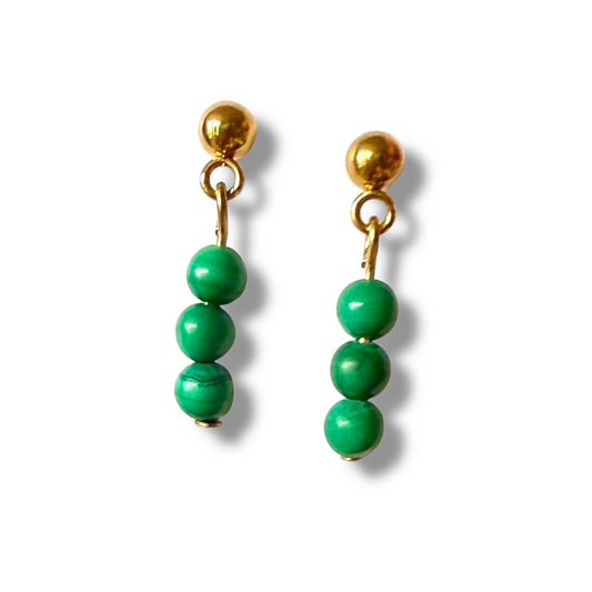 Malachite Earrings