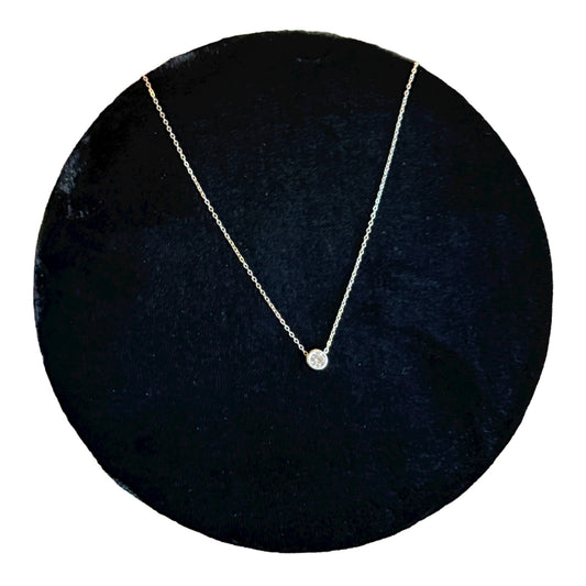 Sterling Silver Crystal Necklace