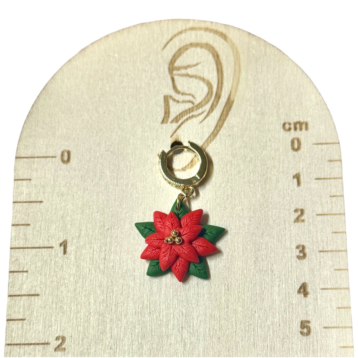 Poinsettia Earrings