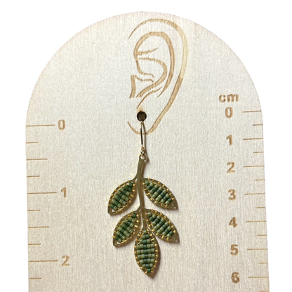 Leaves Beaded Earrings