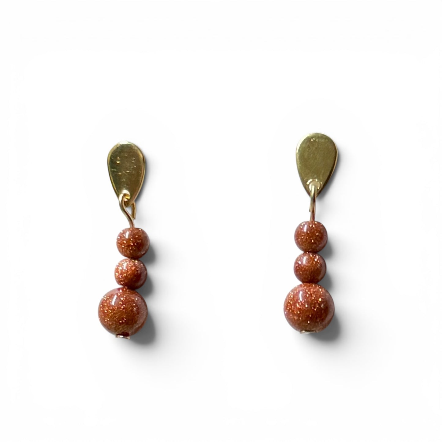 Goldstone Earrings