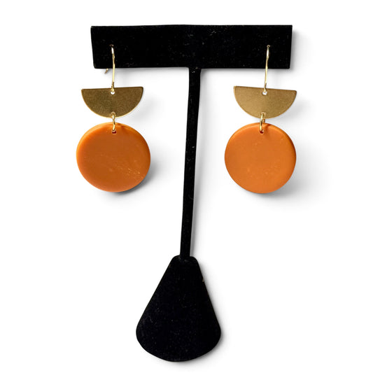 Libby Earrings - Burnt Orange
