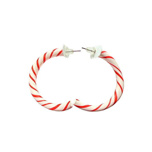 Candy Cane Hoop Earrings