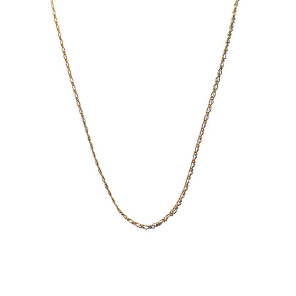 Figaro Chain Necklace - Gold Filled