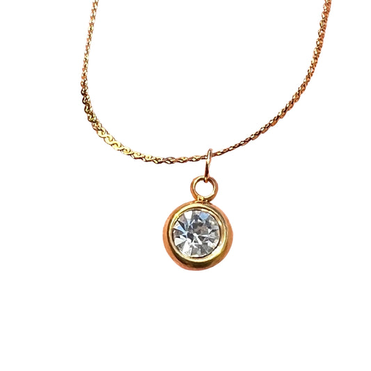 Birthstone Necklace - Gold Plated