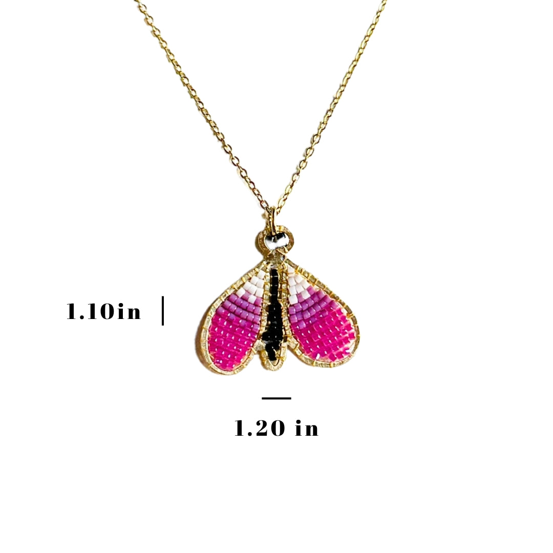 Beaded Butterfly Necklace
