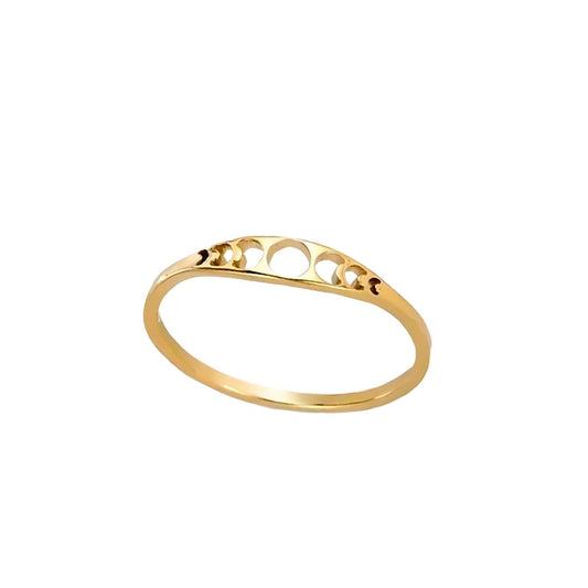 Moon Phases Ring -Gold Plated