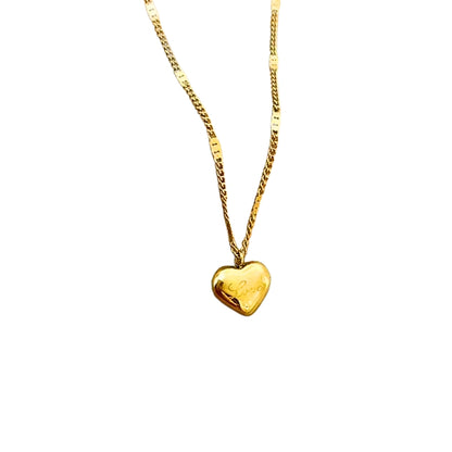 Engraved Heart Necklace