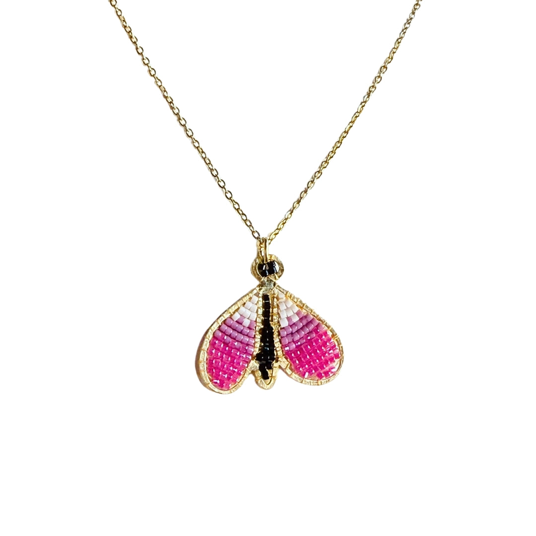 Beaded Butterfly Necklace