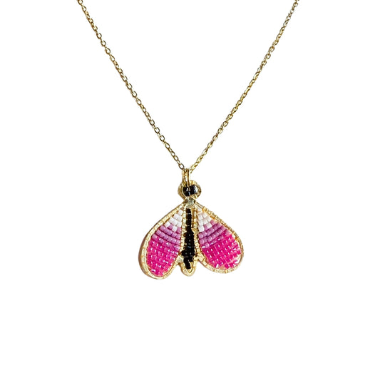 Beaded Butterfly Necklace