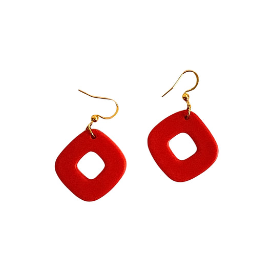 Callie Earrings - Red