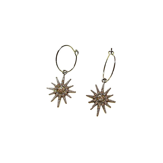 Star Hoop Earrings
