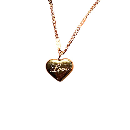 Engraved Heart Necklace