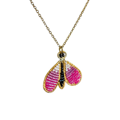 Beaded Butterfly Necklace