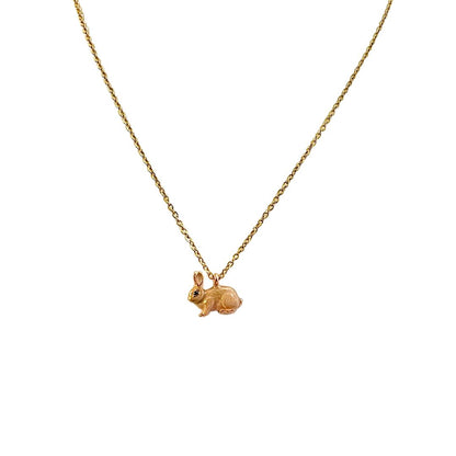 Enamel Rabbit Necklace