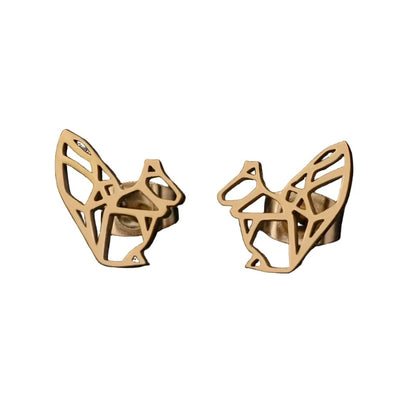 Geometric squirrel studs