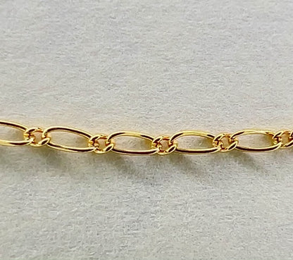 Figaro Chain Necklace - Gold Filled