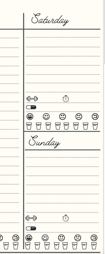 Undated Weekly Planner PDF - Landscape - Meraki Design Studio