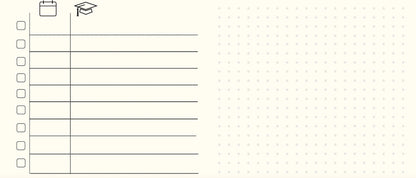 Undated Weekly Planner PDF - Landscape - Meraki Design Studio