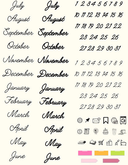 Undated Weekly Planner PDF - Landscape - Meraki Design Studio