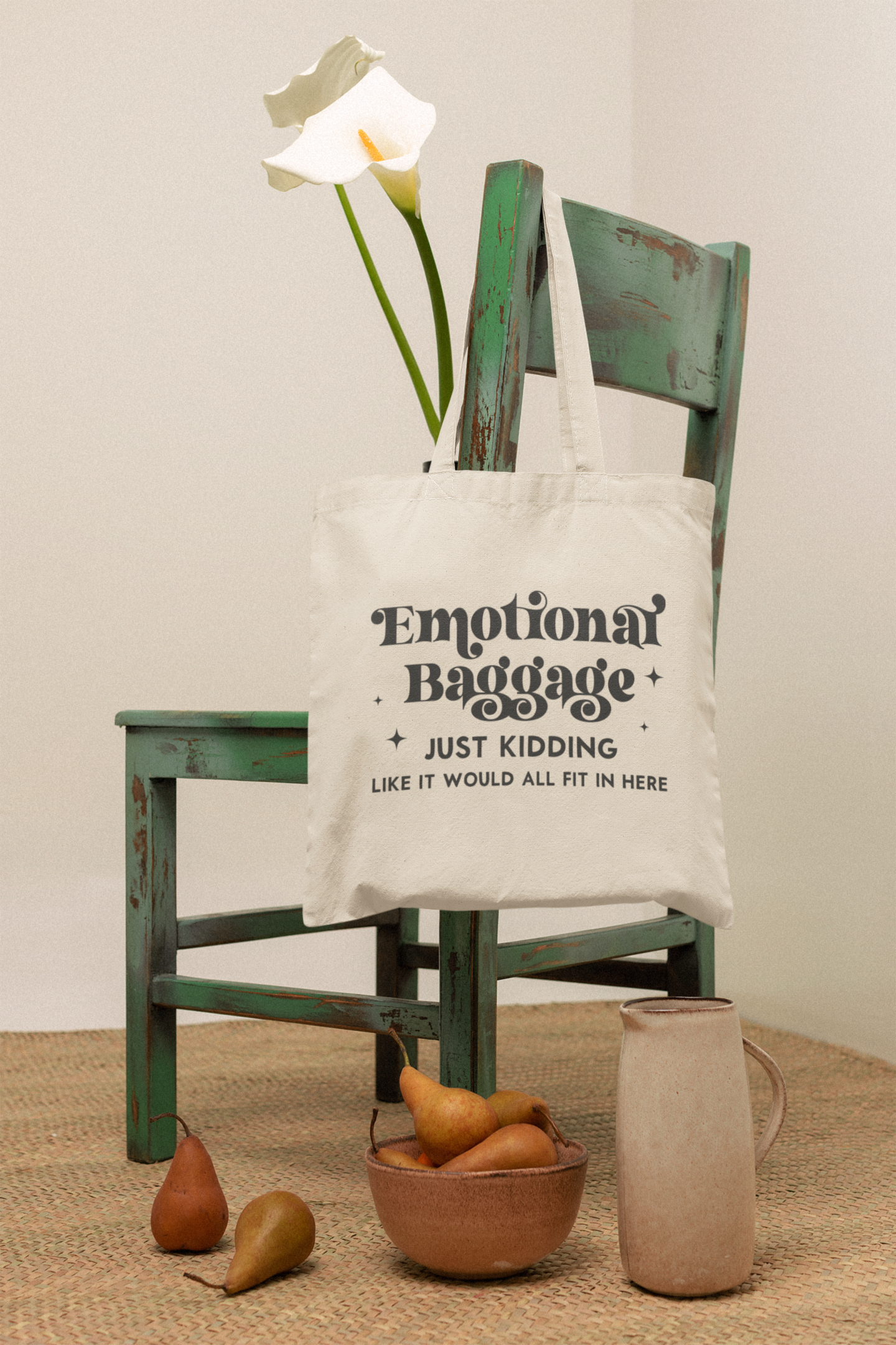 Emotional Baggage Tote Bag - Meraki Design Studio